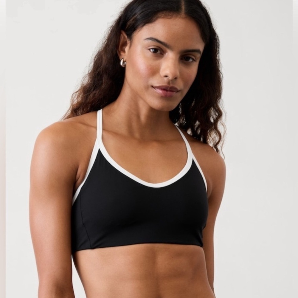 NWT Athleta Seabreeze Bikini Black Top Size XXS (Best for A-C Cups)